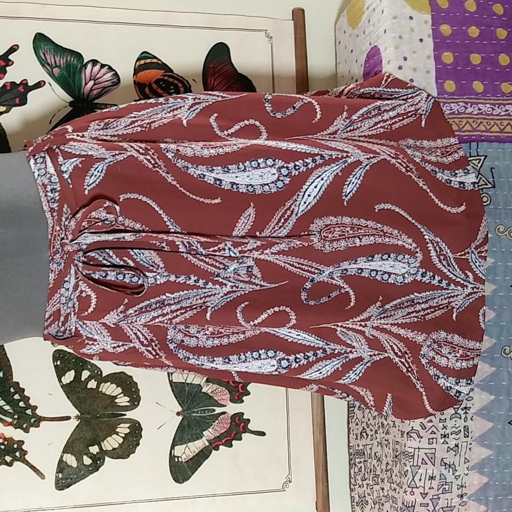 brown paisley AT skirt
